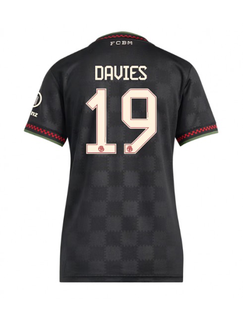 Bayern Munich Alphonso Davies #19 Replika Tredje Kläder Dam 2025-26 Kortärmad Bayern Munich Alphonso Davies #19 Replika Tredje Kläder Dam 2025-26 Kortärmad